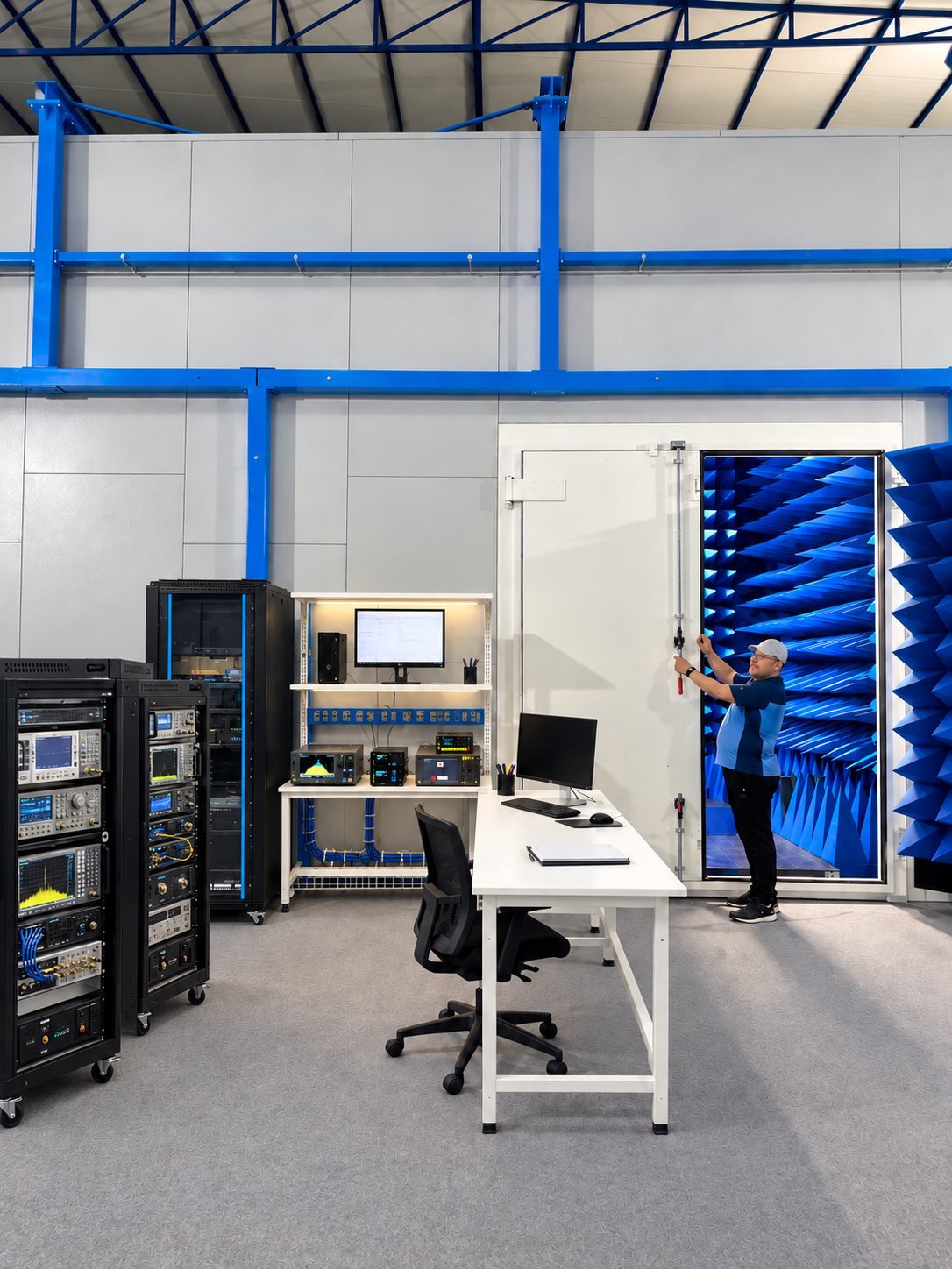 Inside the laboratory